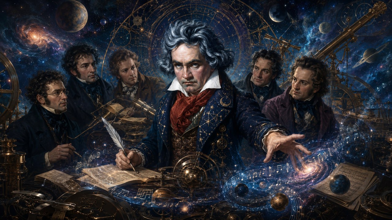 Beethoven — cosmic composition with fellow composers and astronomers